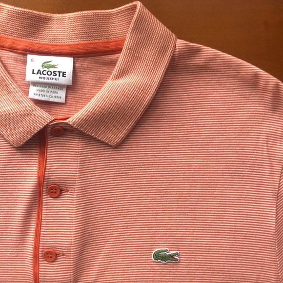 Lacoste Other - Lacoste regular fit size 6; 100% cotton
